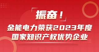 振奮！金能電力榮獲2023年度國(guó)家知識(shí)產(chǎn)權(quán)優(yōu)勢(shì)企業(yè)